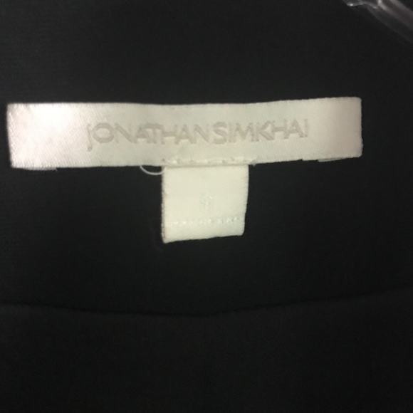 Jonathan Simkha‎ Womens Black Tuxedo jacket satin trim / buttons - Picture 2 of 13